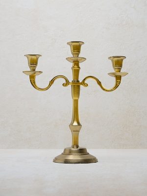 Westside Home Gold Metal Candle Stand