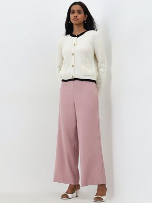 Wardrobe Pink High-Rise Trousers