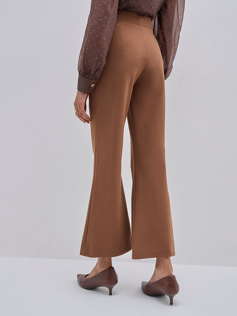 Wardrobe Brown High-Rise Trousers - Image 5