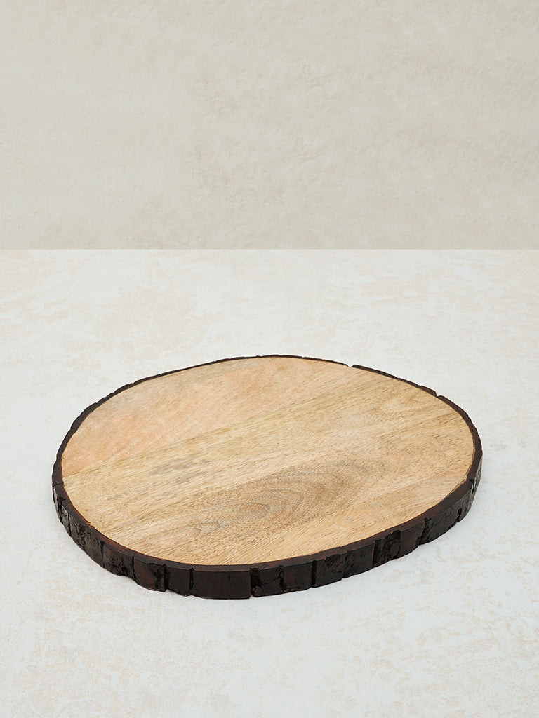 Westside Home Brown Wooden Chopper - Image 2