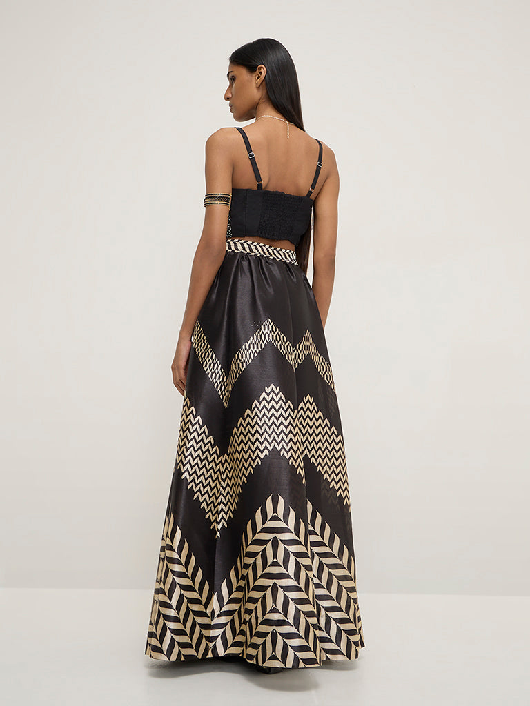 Vark Black Embellished Top - Image 4