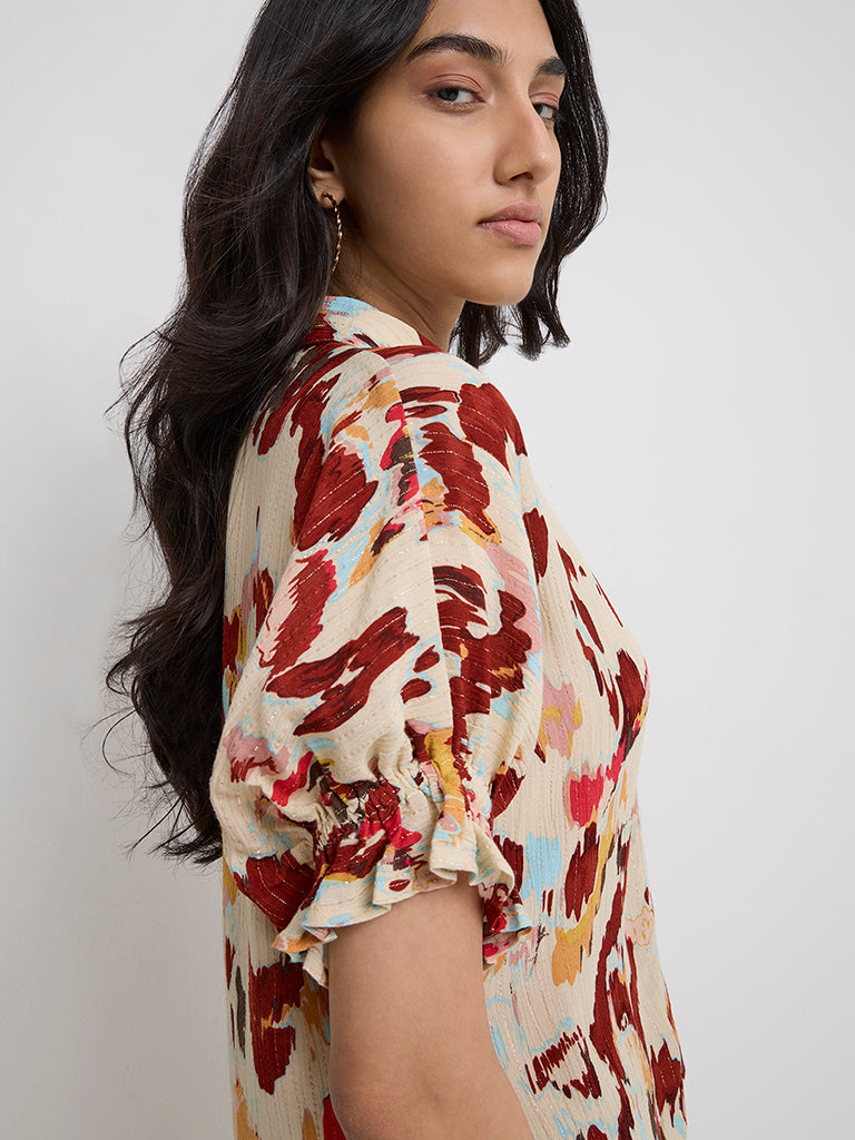 LOV Multicolour Abstract Printed Shirt - Image 2