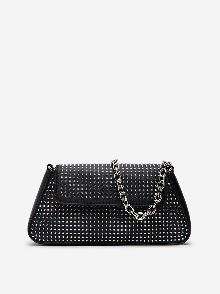 Westside Black Embellished Sling Bag