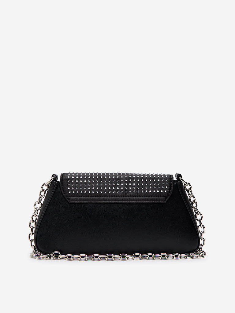 Westside Black Embellished Sling Bag - Image 2