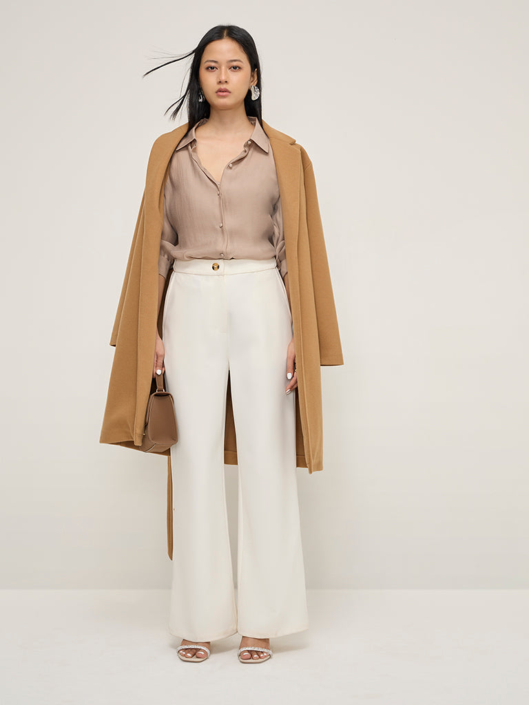 Wardrobe Beige Shirt with Camisole - Image 3