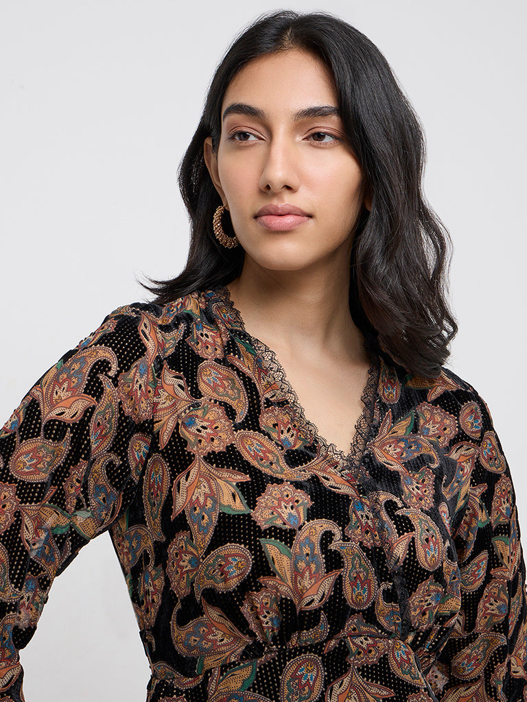 LOV Multicolour Paisley Print A-Line Dress - Image 2
