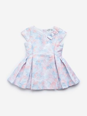 HOP Baby Multicolour Printed Party Dress