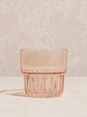 Westside Home Pink Stackable Water Glass