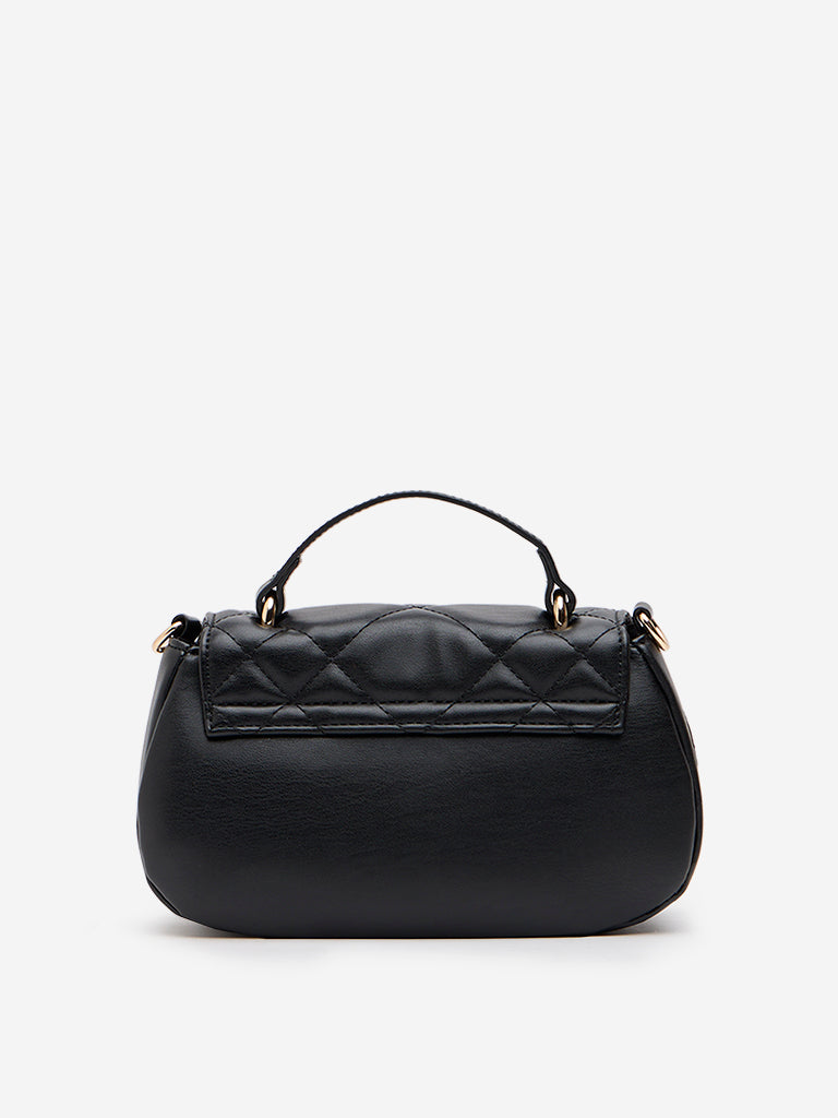 Westside Black Quilted Hand Bag - Image 2