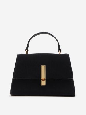 Westside Black Reptilian Design Sling Bag