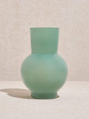 Westside Home Green Glass Vase