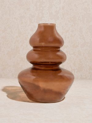 Westside Home Brown Tiered Vase