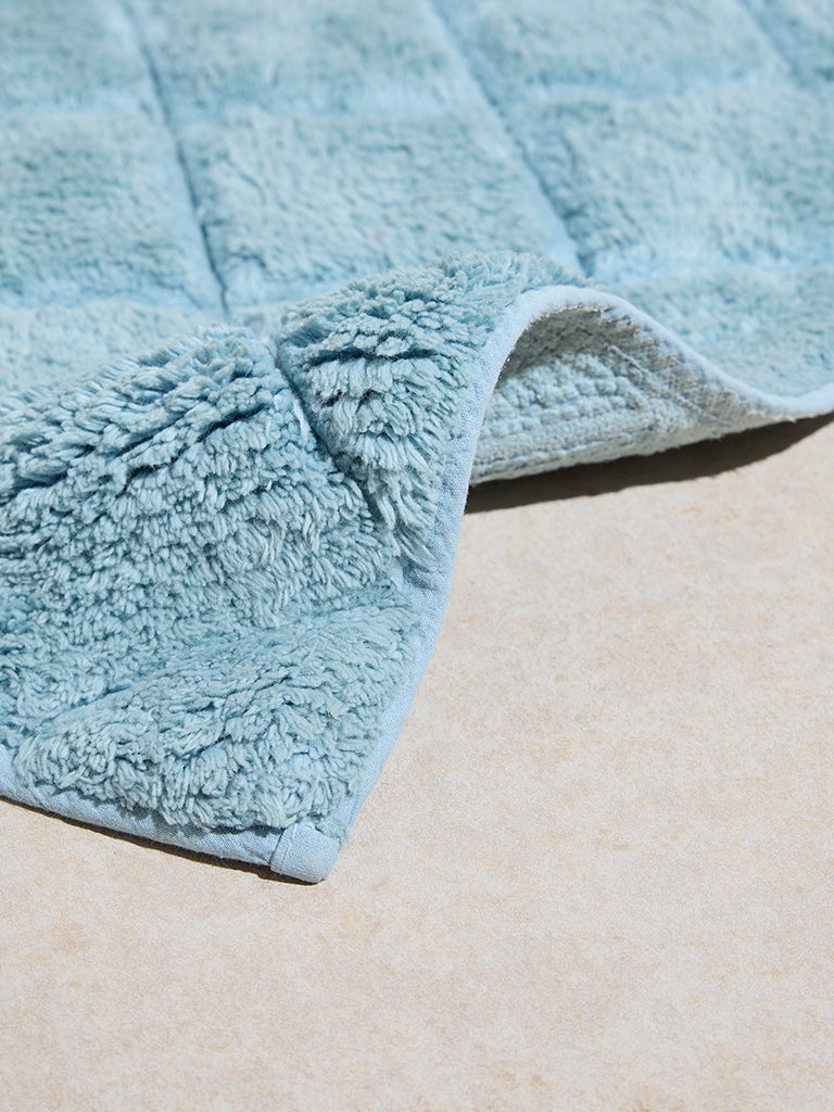 Westside Home Blue Diamond Design Bath Mat - Image 2