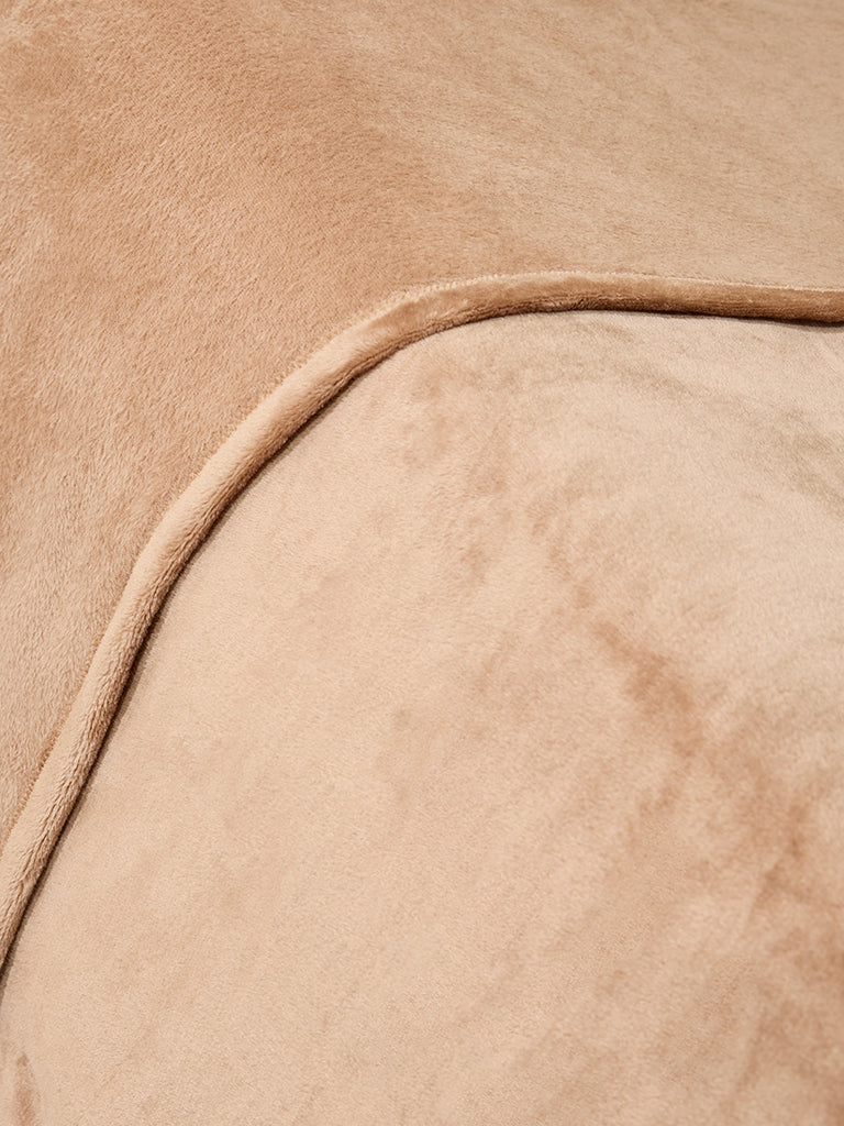 Westside Home Brown Single Bed Fleece Blanket - Image 3