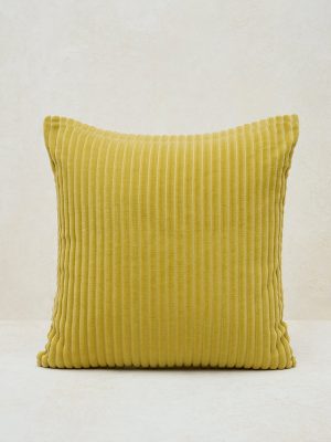 Westside Home Yellow Corduroy Cushion Cover