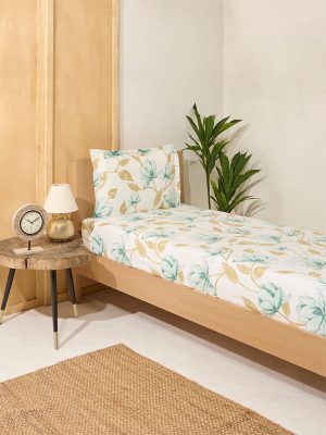 Westside Home Multicolour Single Bed Fitted Sheet and Pillowcase Set