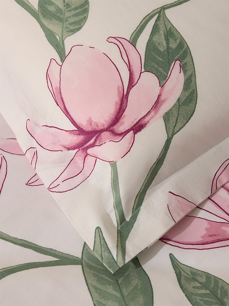 Westside Home Lilac Single Bed Flat Sheet and Pillowcase Set - Image 3