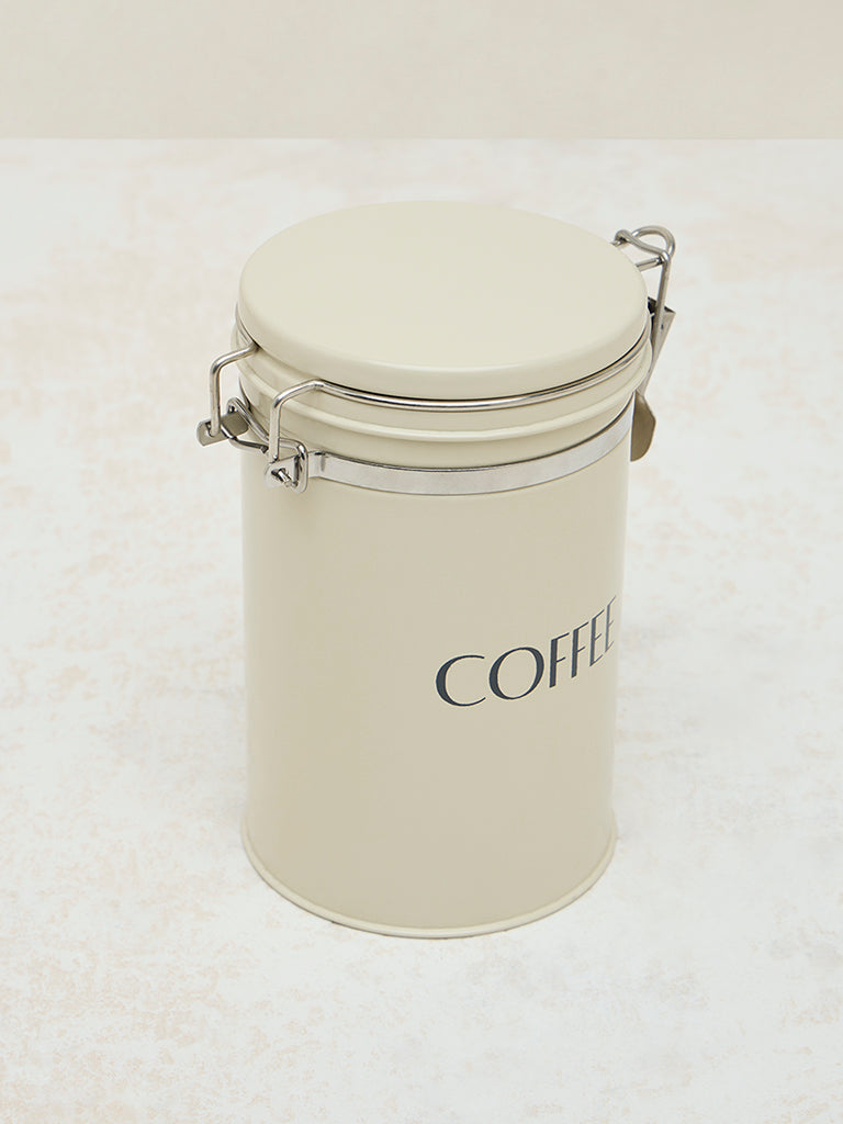 Westside Home Off-White Coffee Canister - Image 2