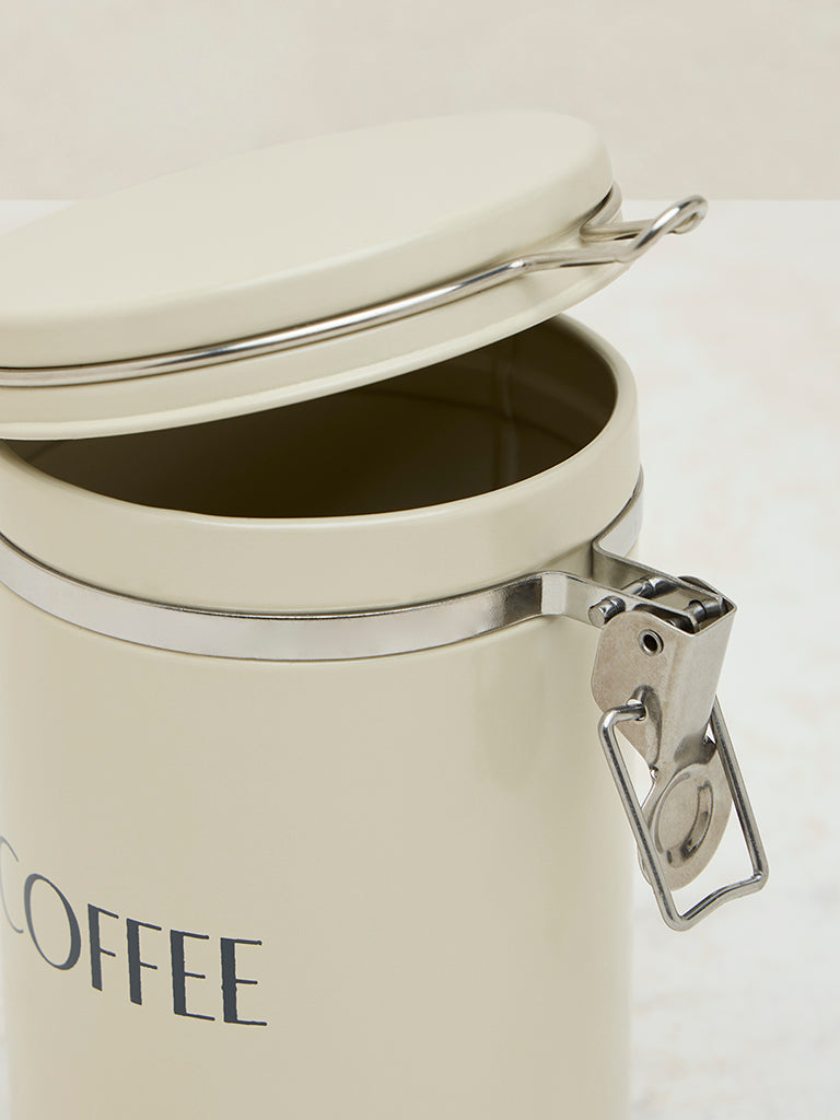 Westside Home Off-White Coffee Canister - Image 4