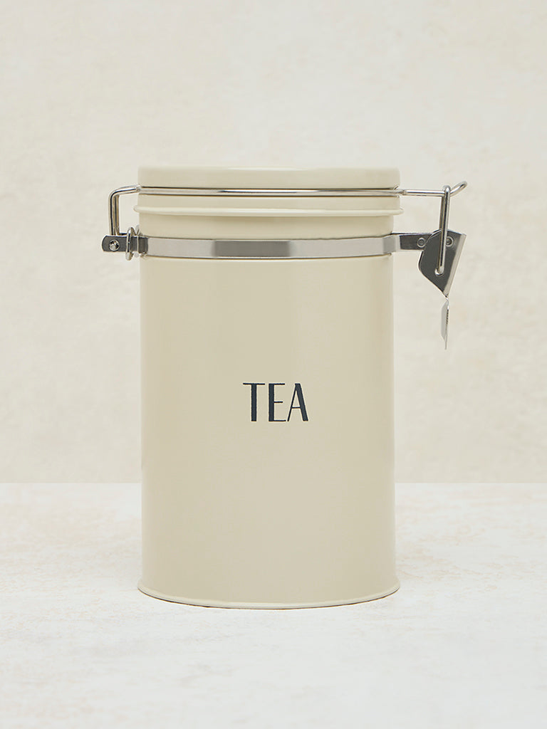 Westside Home Off-White Tea Canister