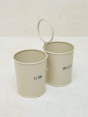 Westside Home Off-White Cutlery Holder