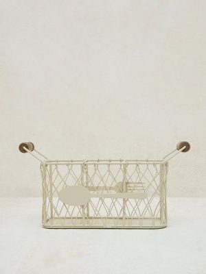 Westside Home Off-White Wired Cutlery Caddy