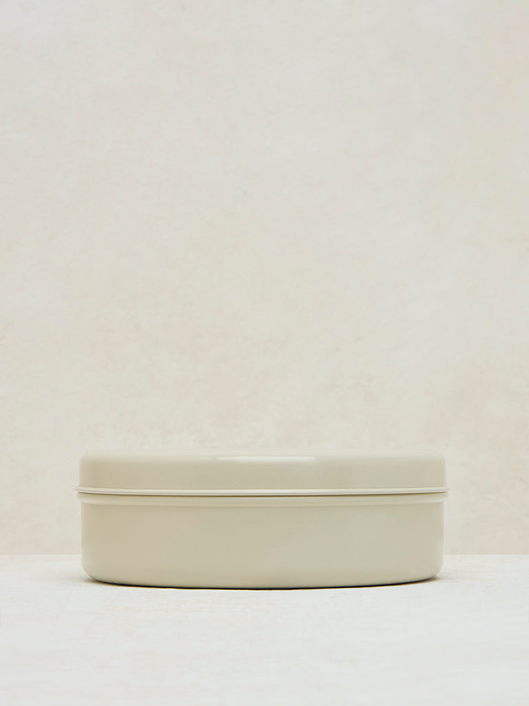 Westside Home Ivory Leaf Printed Masala Box - Image 2