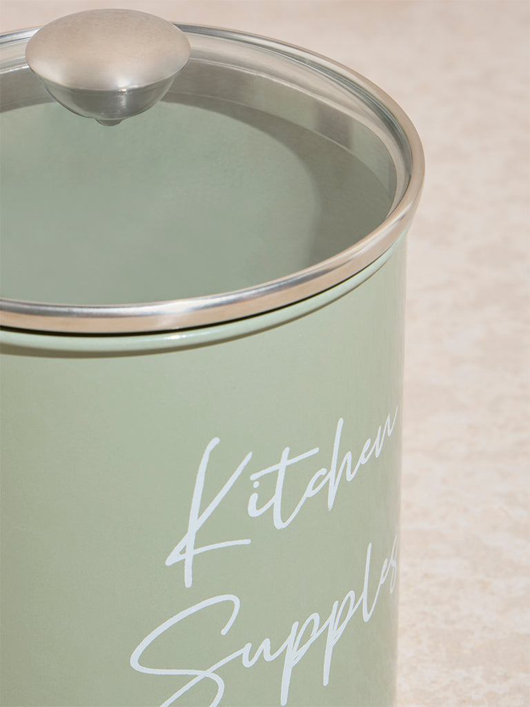 Westside Home Mint Kitchen Supplies Container with Lid - Image 3