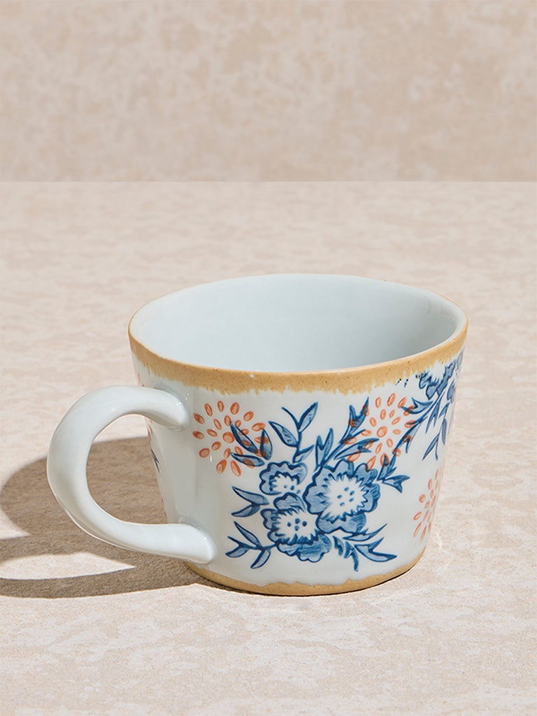 Westside Home Blue Floral Pattern Mug - Image 2
