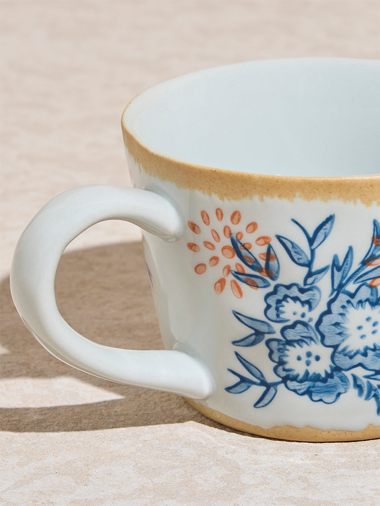 Westside Home Blue Floral Pattern Mug - Image 3