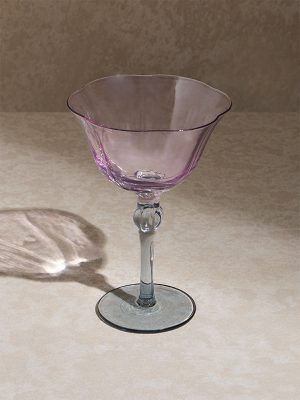 Westside Home Multicolour Lotus-Style Cocktail Glass