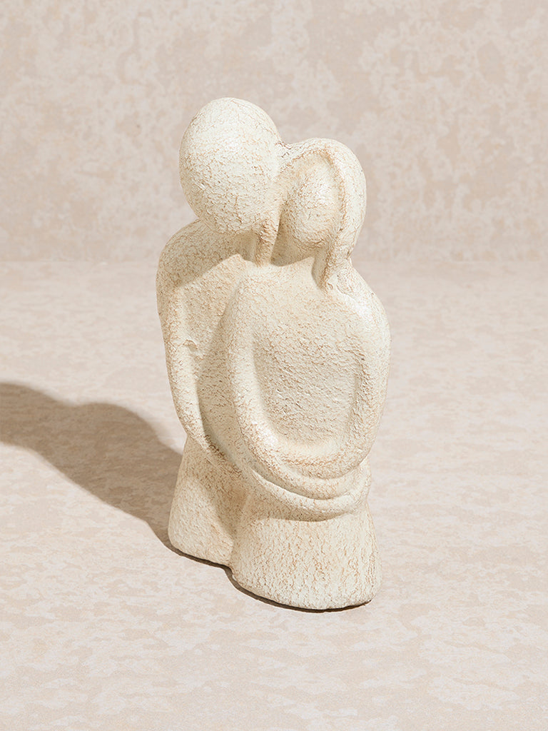 Westside Home Beige Textured Couple Decorative Object - Image 2