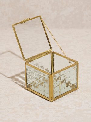 Westside Home Clear Glass Trinket Box