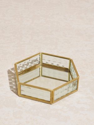 Westside Home Clear Glass Trinket Tray