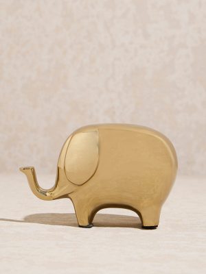Westside Home Gold Elephant Decorative Object