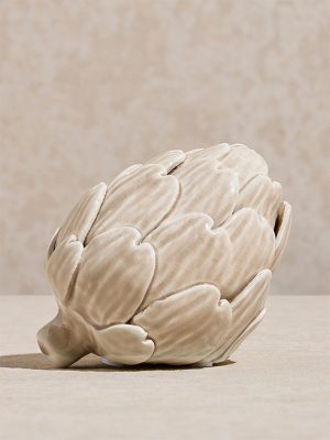 Westside Home Ivory Ceramic Artichoke Decorative Object