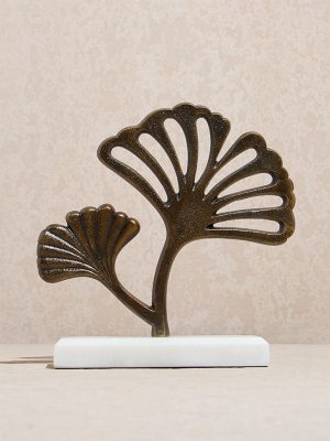 Westside Home Brown Ginkgo Leaf Decorative Accessory