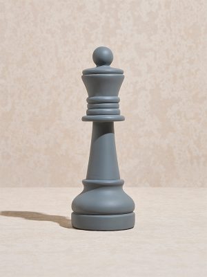 Westside Home Dark Grey Chess Queen Decorative Object