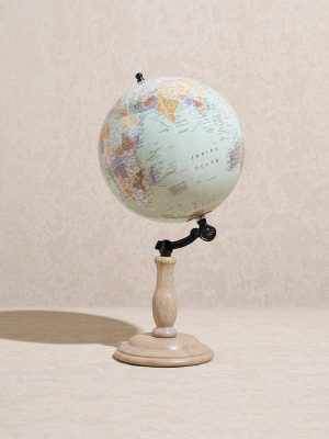 Westside Home Mint Wooden Globe Decorative Object