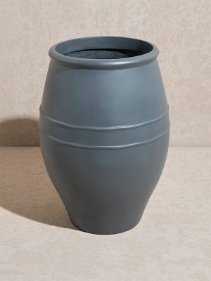 Westside Home Dark Grey Ring Planter