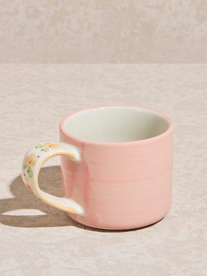 Westside Home Pink Floral Printed Mug