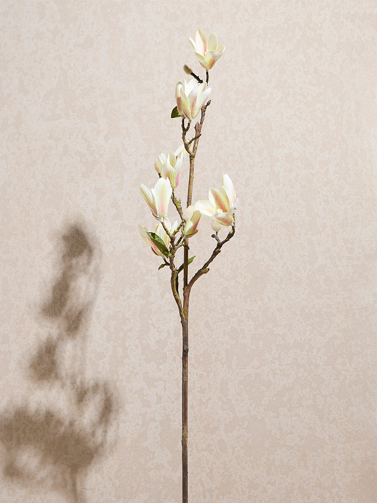 Westside Home Off-White Artificial Magnolia Flower