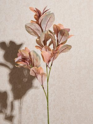 Westside Home Light Rust Artificial Bean Leaf Plant