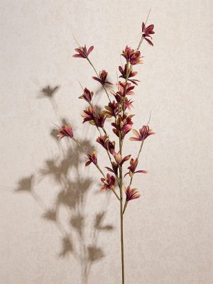 Westside Home Maroon Artificial Freesia Flower