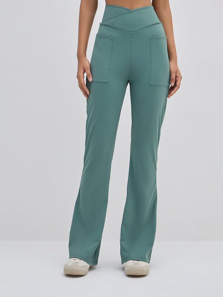 LOV Sea Green Bootcut High-Rise Pants - Image 3