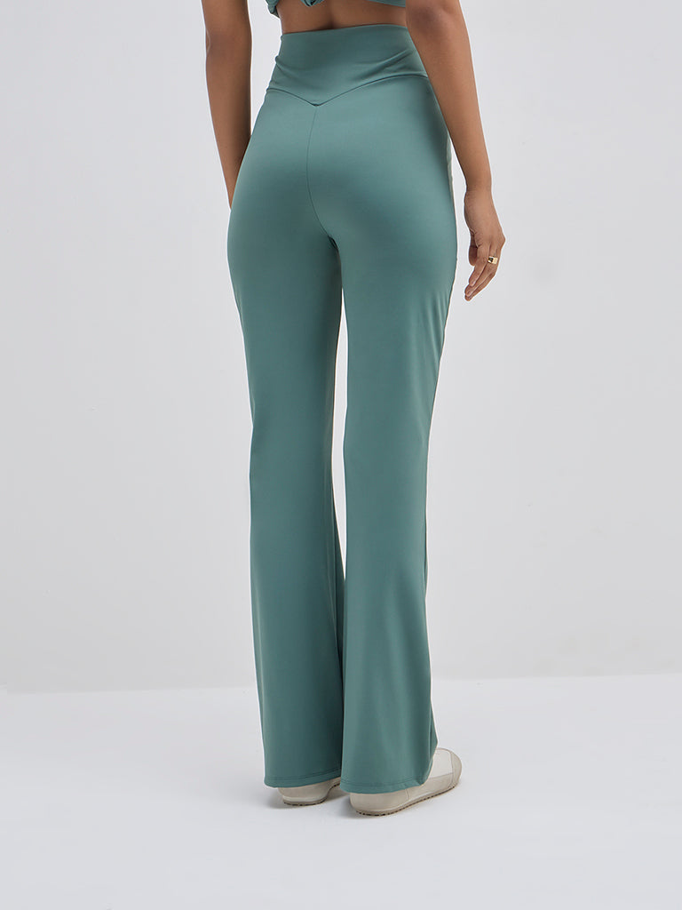 LOV Sea Green Bootcut High-Rise Pants - Image 4