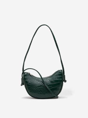Westside Green Reptilian Design Sling Bag