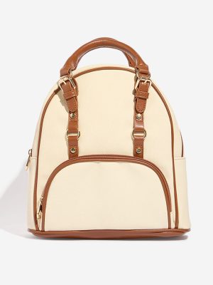 Westside Beige Belted Bagpack