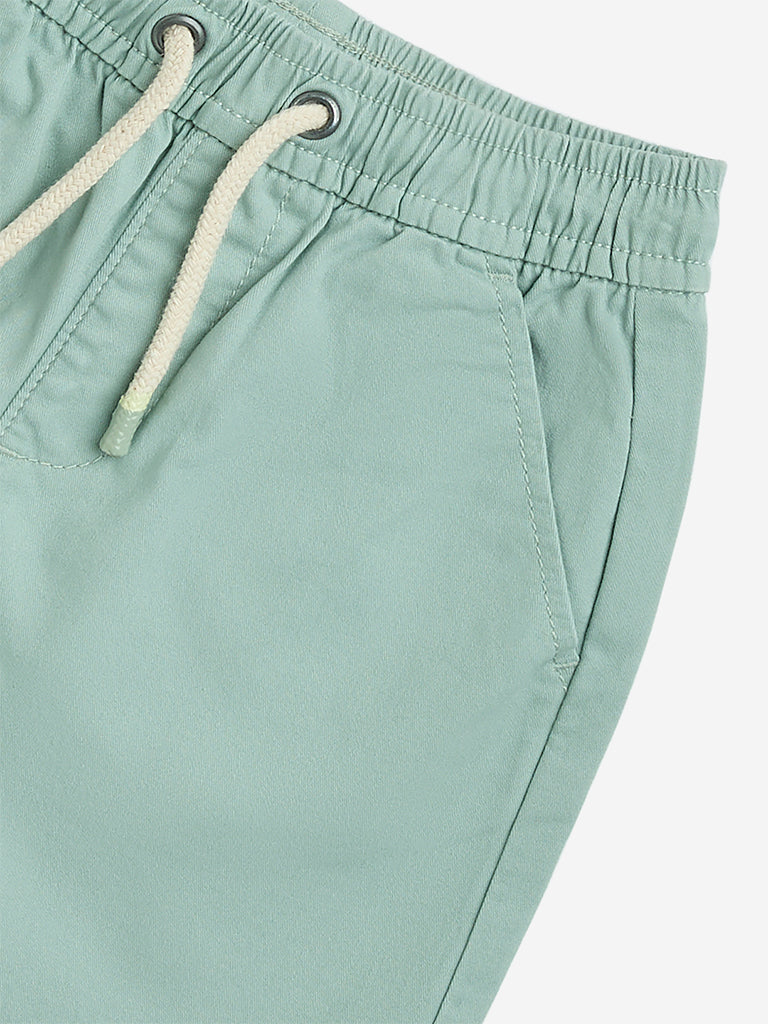 HOP Kids Sage Mid-Rise Cotton-Blend Shorts - Image 4