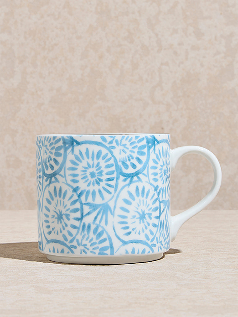 Westside Home Blue Printed Mug